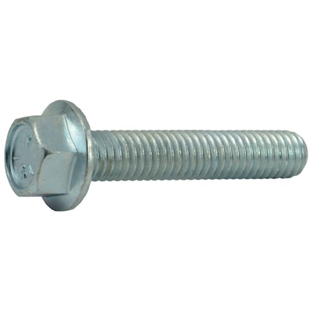 Midwest Fastener Grade 5, 3/8"-16 Flange Bolt, Zinc Plated Steel, 2 in L, 5 PK 34811